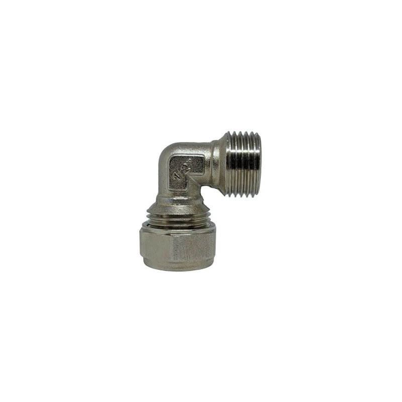 Pex Boru Dış Dişli L Parçası Dirsek 1/2x16mm 