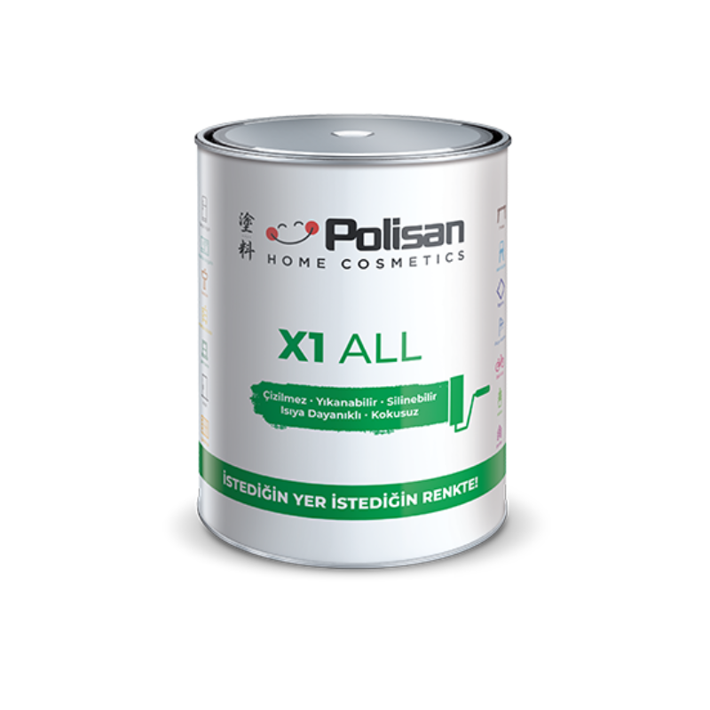 Polisan X1 All Boya 0.75 Lt Beyaz