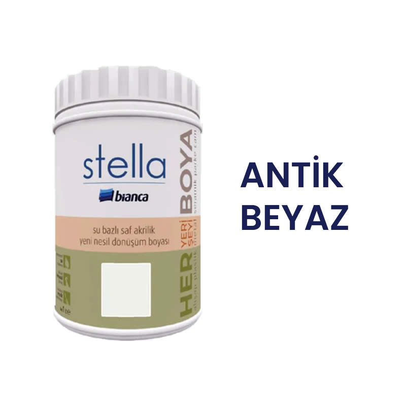 Bianca Stella Boya 1lt Antik Beyaz 