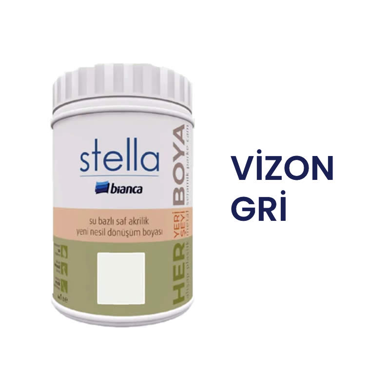 Bianca Stella Boya 1lt Vizon Gri