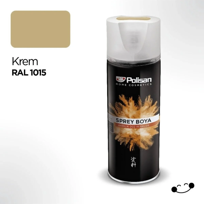 Polisan Akrilik Sprey Boya Krem 400 Ml Ral 1015
