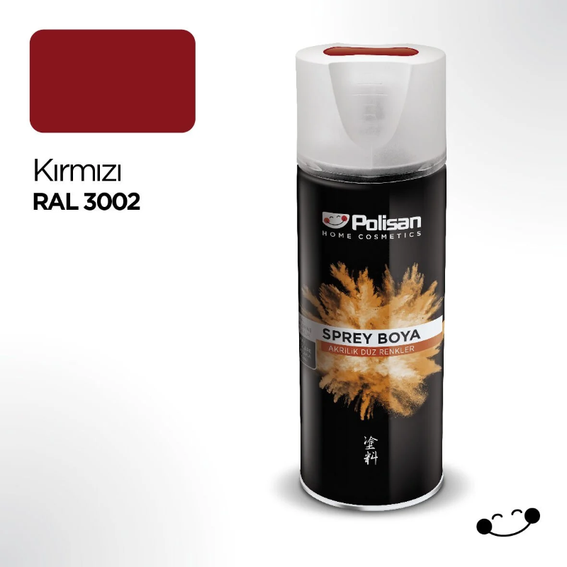 Polisan Akrilik Sprey Boya Kırmızı 400 Ml Ral 3002