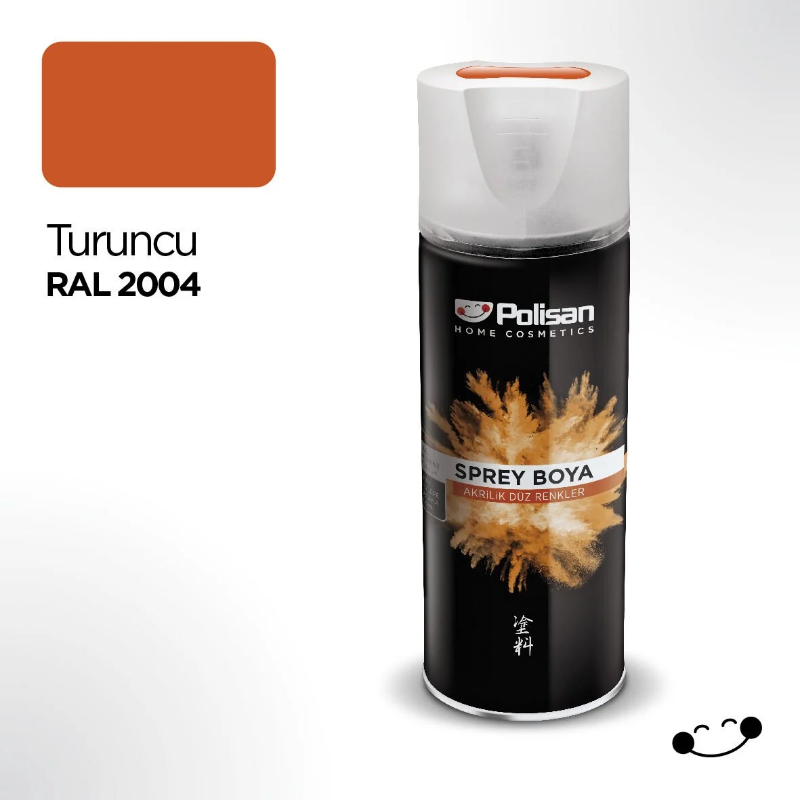 Polisan Akrilik Sprey Boya Turuncu 400 Ml Ral 2004