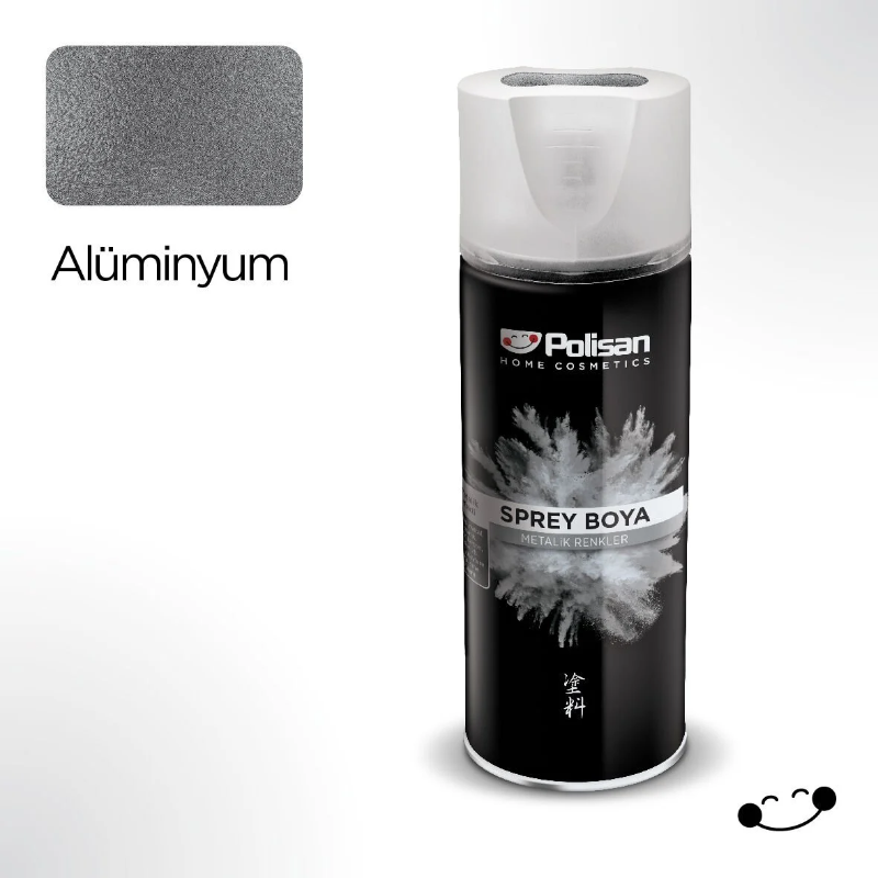 Polisan Metalik Sprey Boya Alüminyum 400 Ml Ral 9022