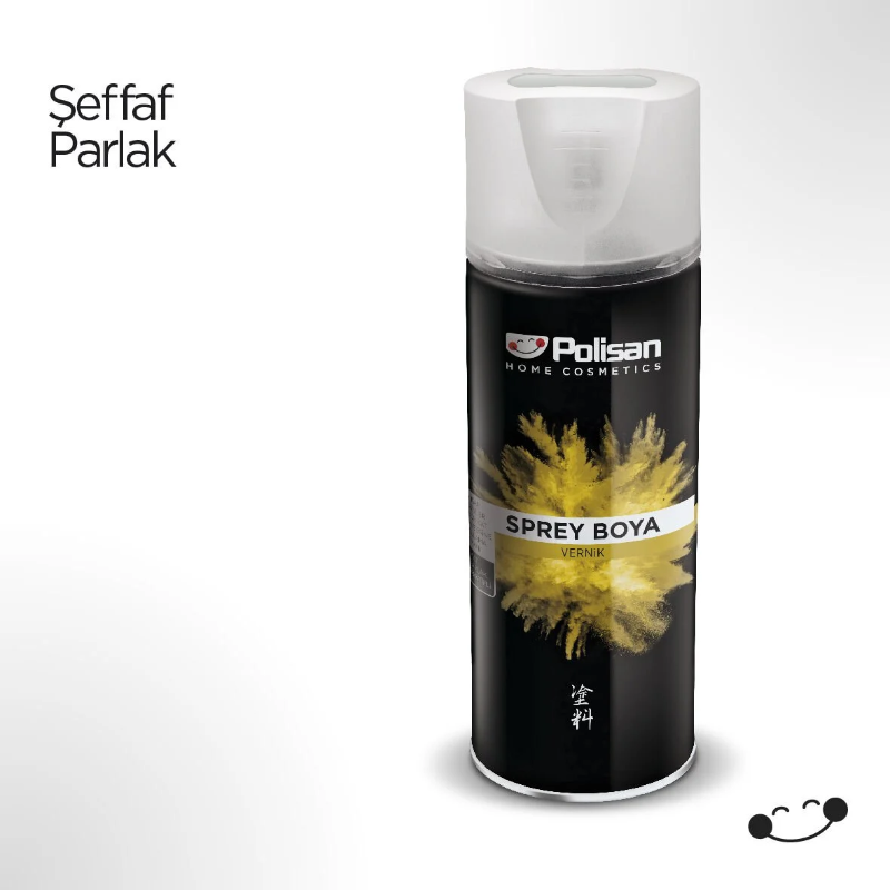 Polisan Akrilik Sprey Parlak Vernik 400 Ml 