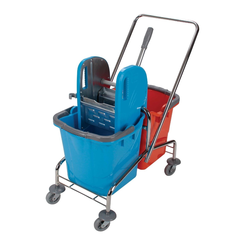 Üçtem Metal Temizlik Arabası 2x25lt Ck752