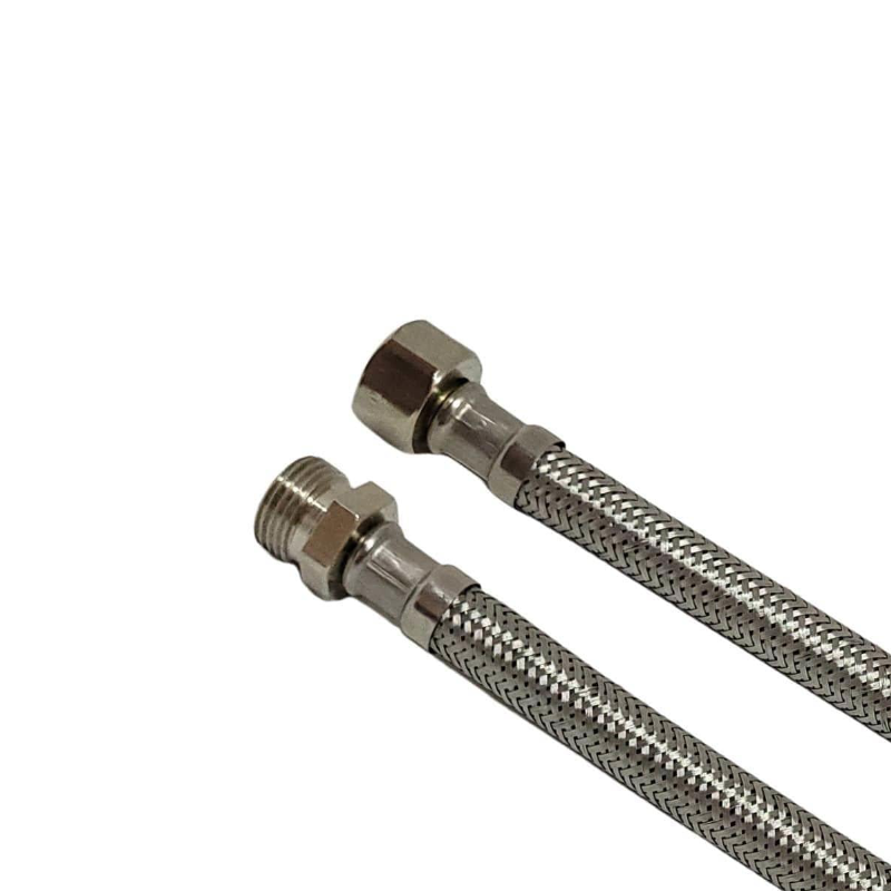 3/8 - 3/8 ( Nipeli ) 30 Cm Çelik Su Flexi