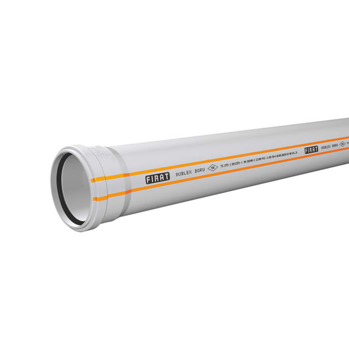 Fırat Dublex Pvc Atık Su Borusu 70x500 
