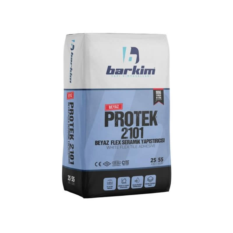 Barkim Yp1012 Protek Beyaz Flex Seramik Yapıştırıcı 25kg (Fayans)