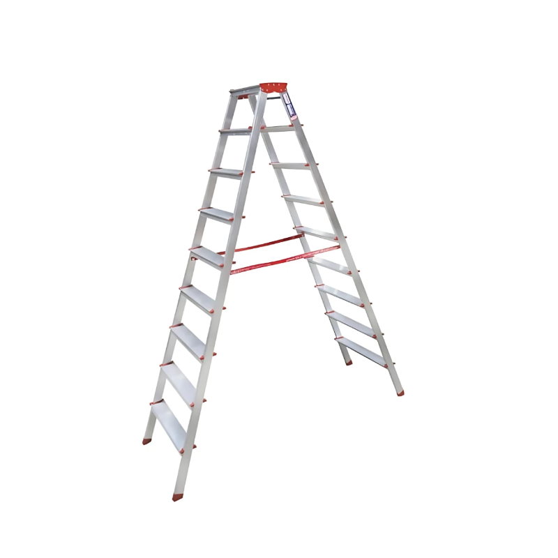 Alüminyum 9 Lu Çift Çıkışlı Merdiven 
