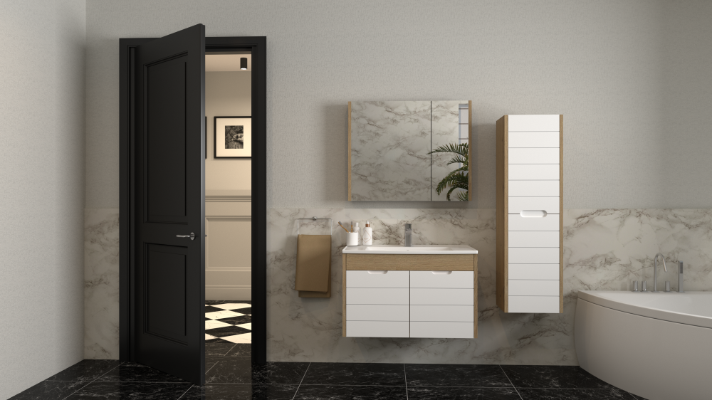 Melisa 80 Cm Banyo Dolap Takımı