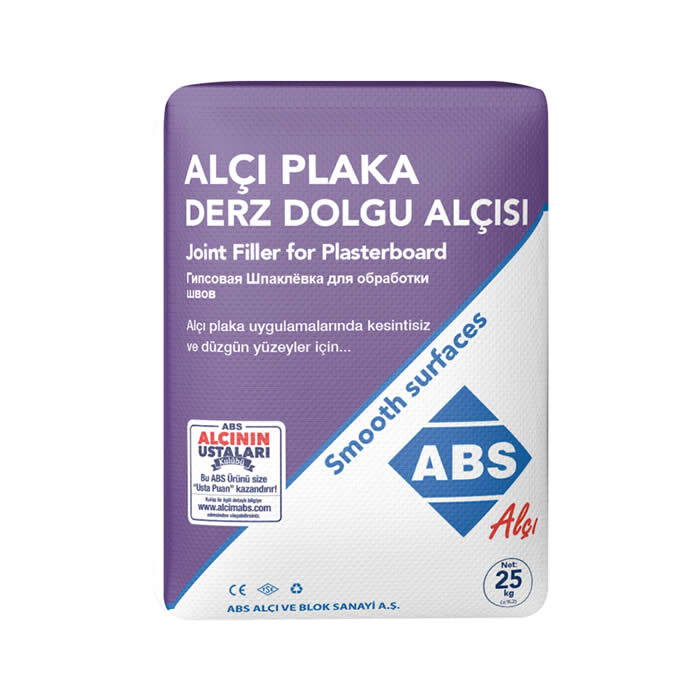 Abs Derz Dolgu Alçısı 25 Kg Alçı Plaka