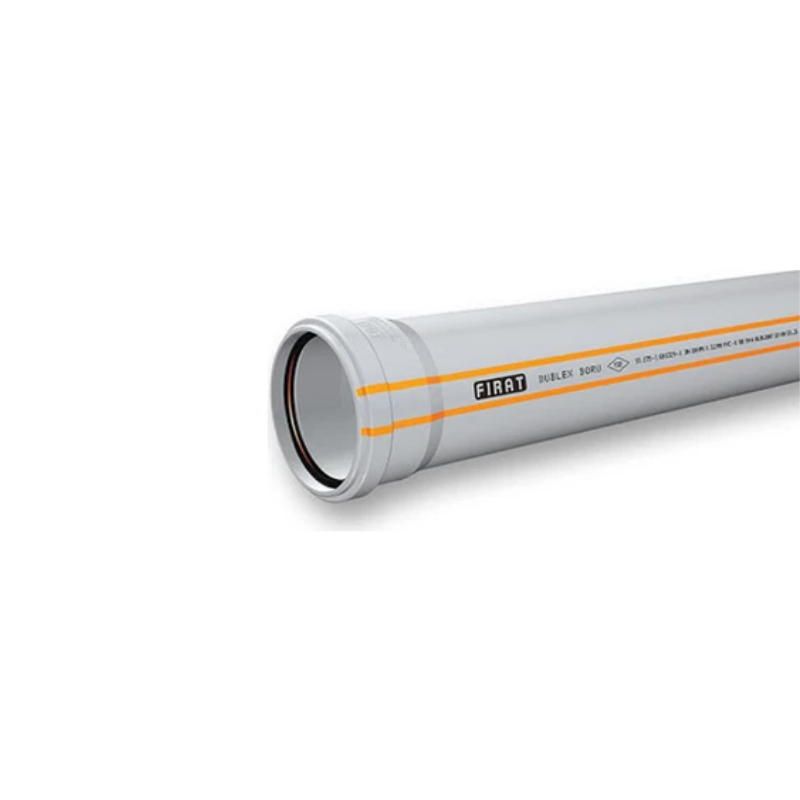 Fırat Dublex Pvc Atık Su Borusu 100x1000 