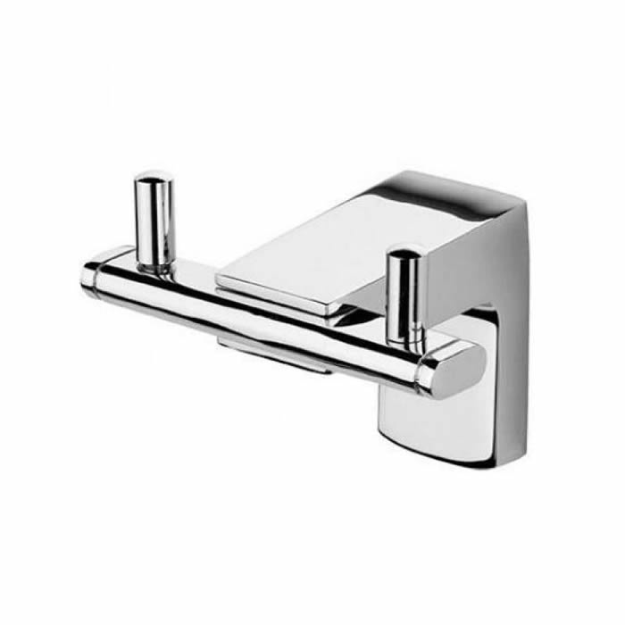 Tema 71023 Premium Krom İkili Bornoz Askılık