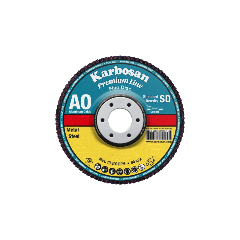 Karbosan Flap Ao Kırmızı 180x22 60 Kum ( 983220 )