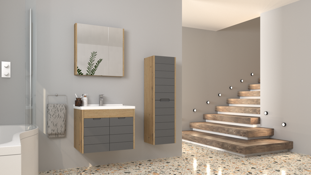 Melisa 65 Cm Banyo Dolap Takımı