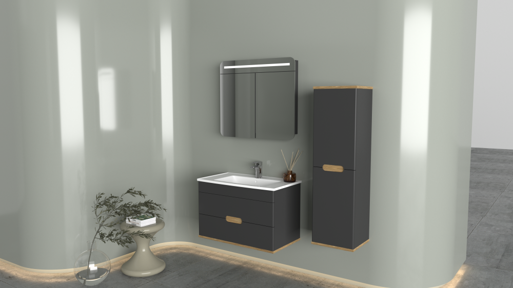 Babil 80 Cm Banyo Dolap Takımı