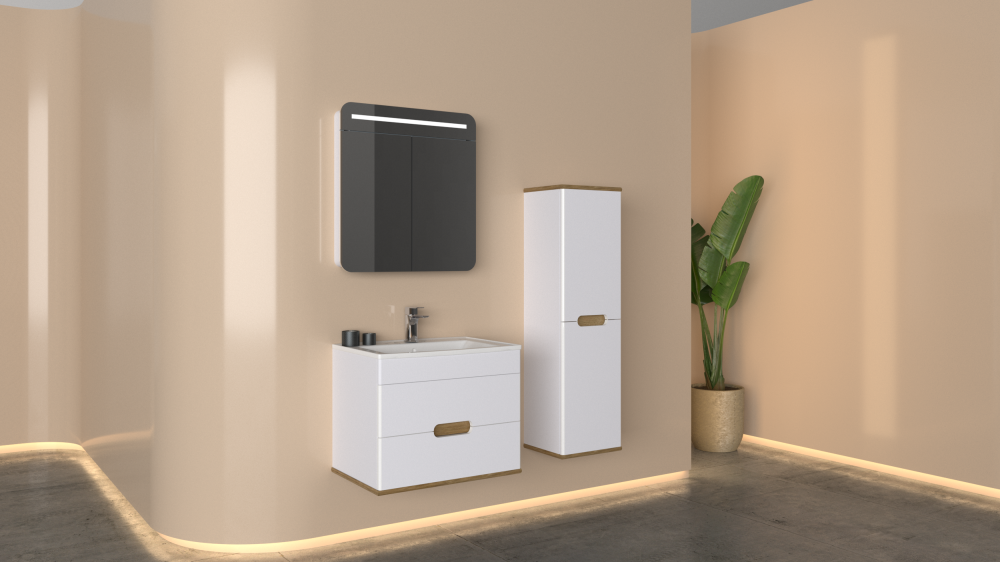 Babil 65 Cm Banyo Dolap Takımı