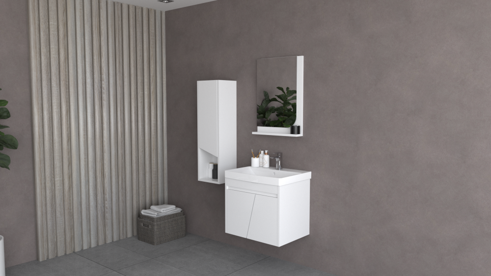 Lyon 60 Cm Banyo Dolap Takımı