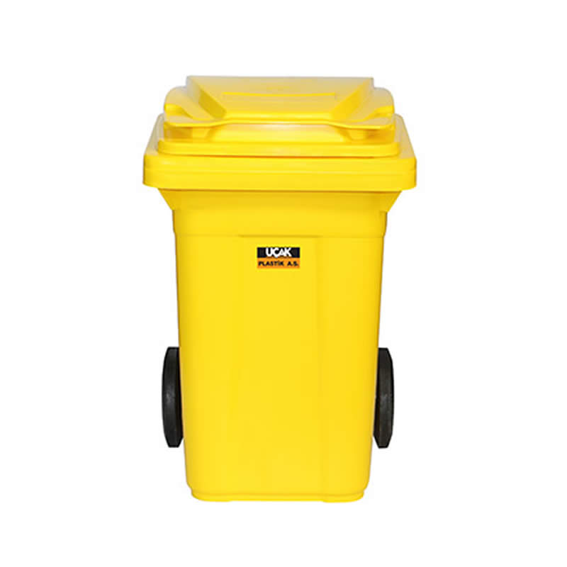 Uçak Plastik Çöp Konteyneri 240 Lt Sarı