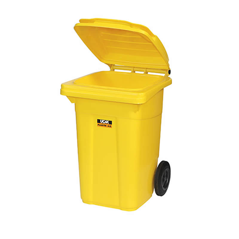Uçak Plastik Çöp Konteyner Kapak 80lt Uyumlu